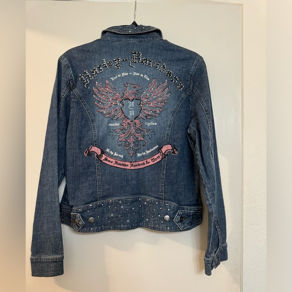 Harley Davidson Live to Ride Jean Jacket size Large NWT from 2006